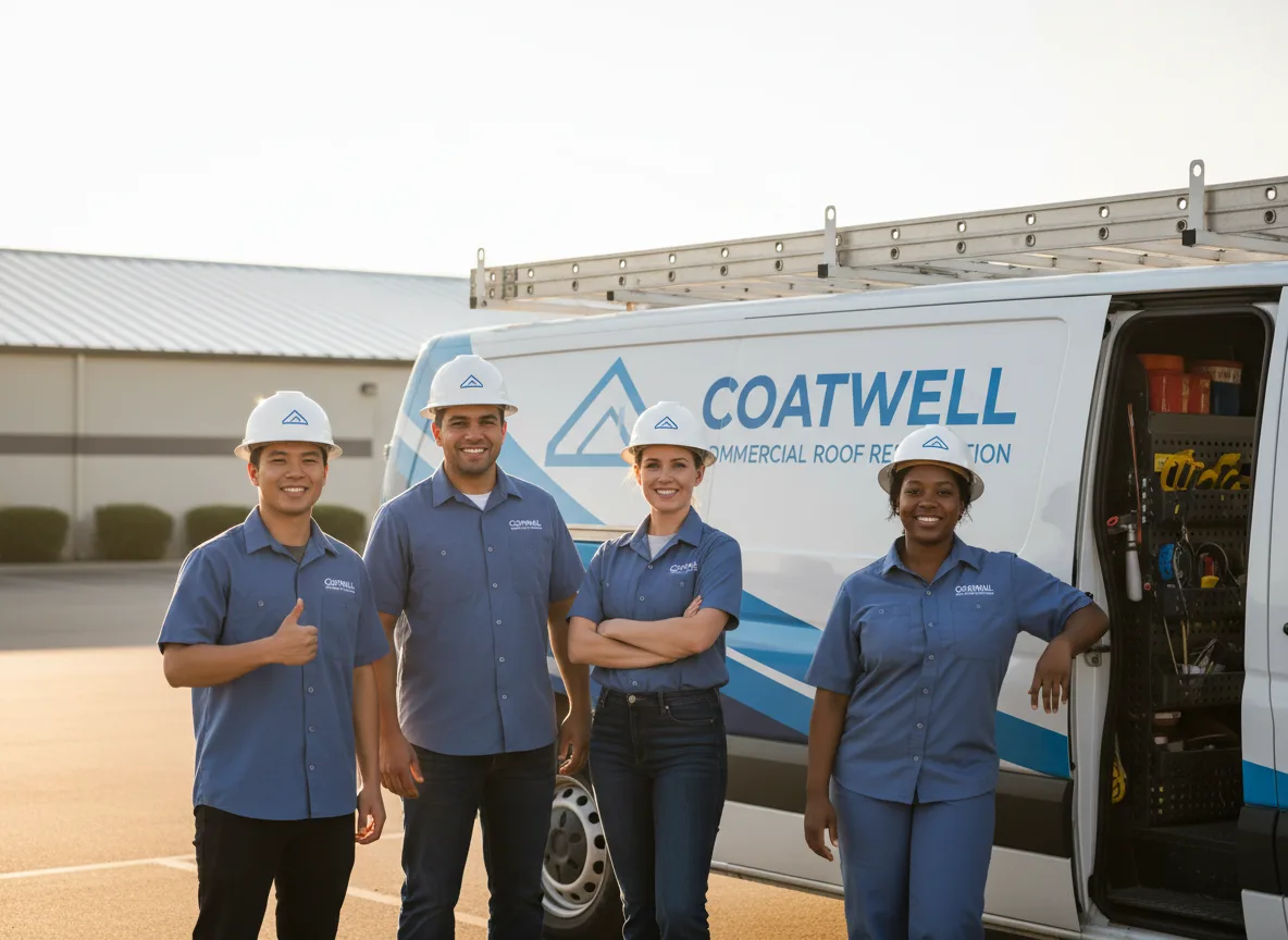 Commercial roof coating company in Prue, OK